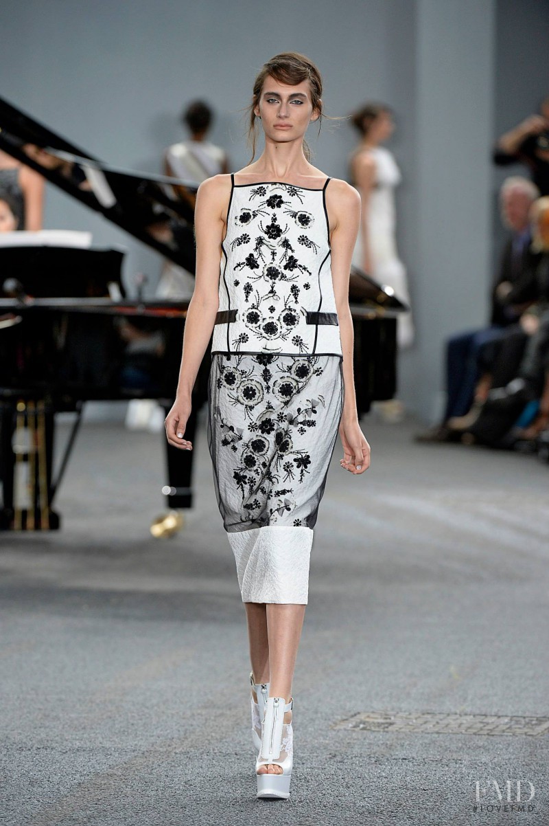 Noam Frost featured in  the Erdem fashion show for Spring/Summer 2014