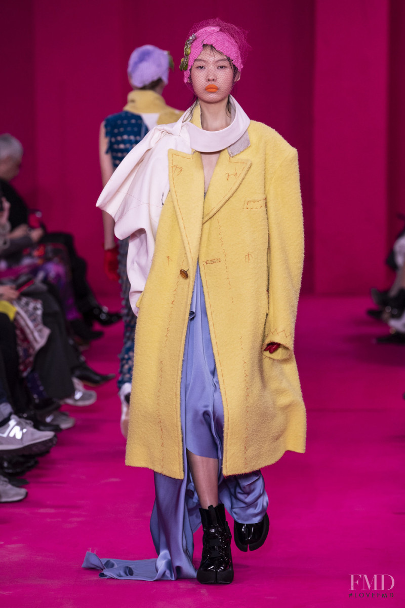 Tang He featured in  the Maison Martin Margiela Artisanal fashion show for Spring/Summer 2020