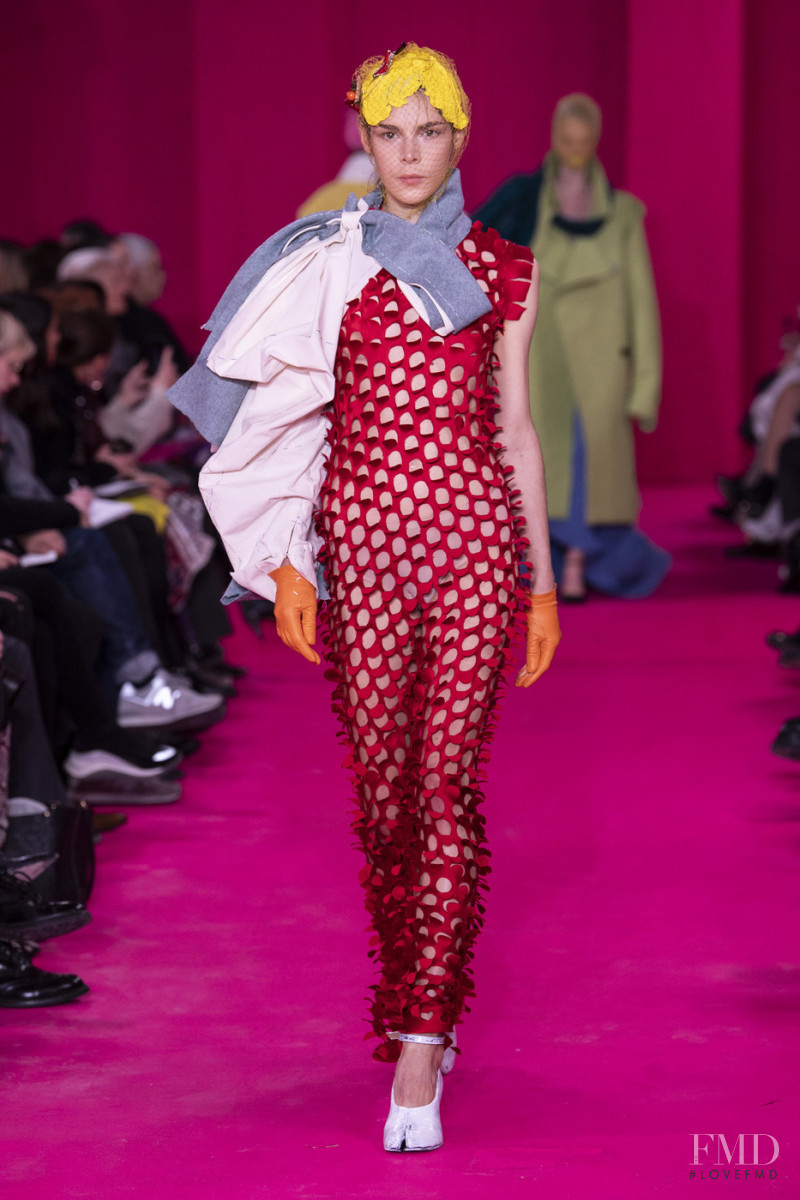 Lys Lorente featured in  the Maison Martin Margiela Artisanal fashion show for Spring/Summer 2020