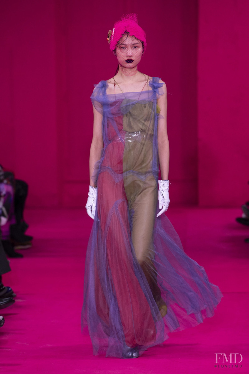 Ning Jinyi featured in  the Maison Martin Margiela Artisanal fashion show for Spring/Summer 2020