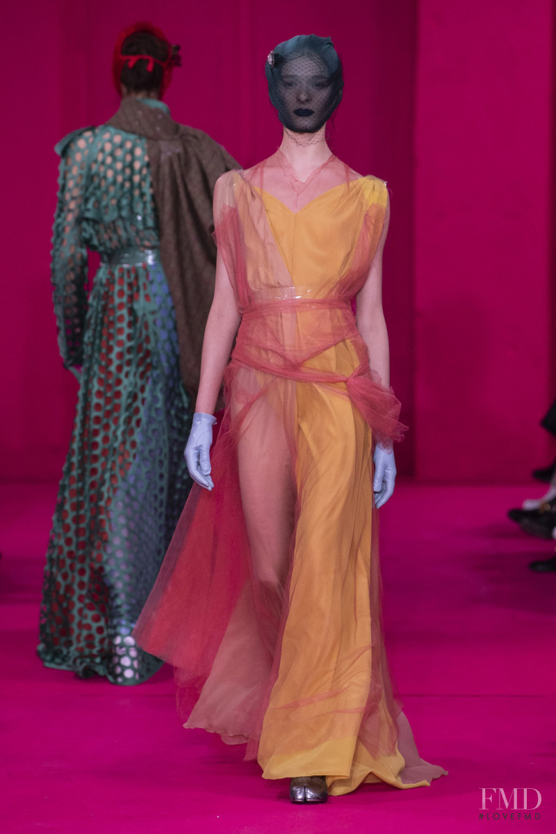 Mica Tosi featured in  the Maison Martin Margiela Artisanal fashion show for Spring/Summer 2020