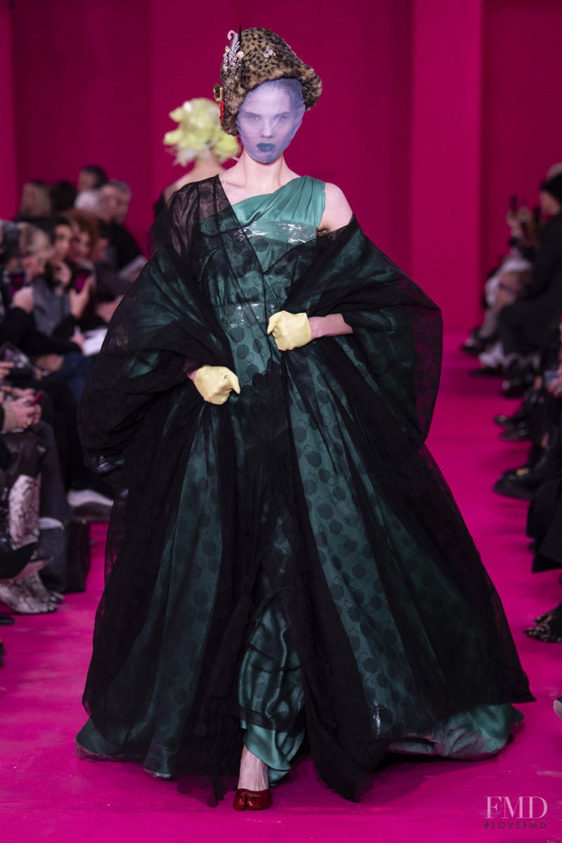 Julia Merkelbach featured in  the Maison Martin Margiela Artisanal fashion show for Spring/Summer 2020
