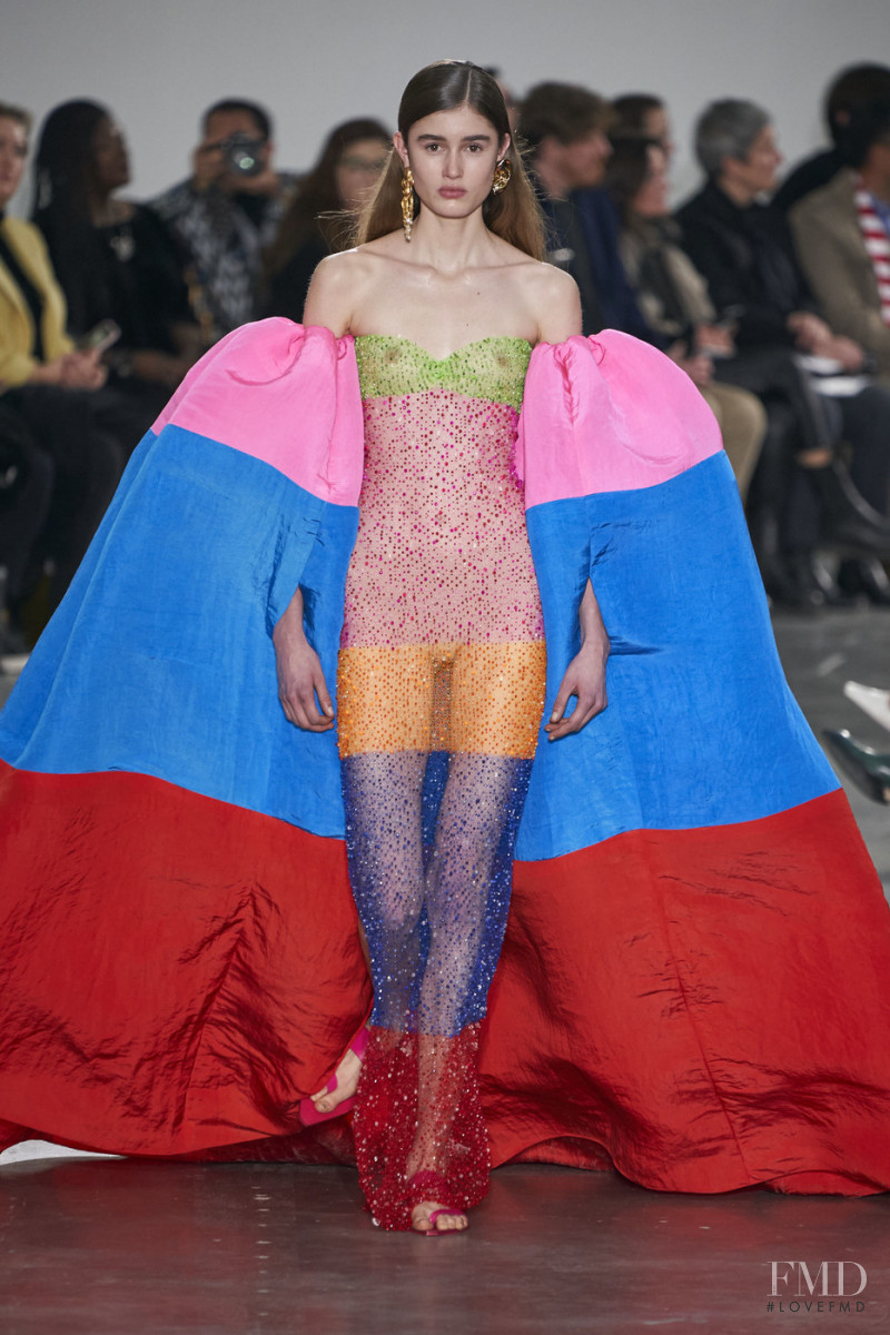 Nina Fresneau featured in  the Schiaparelli fashion show for Spring/Summer 2020