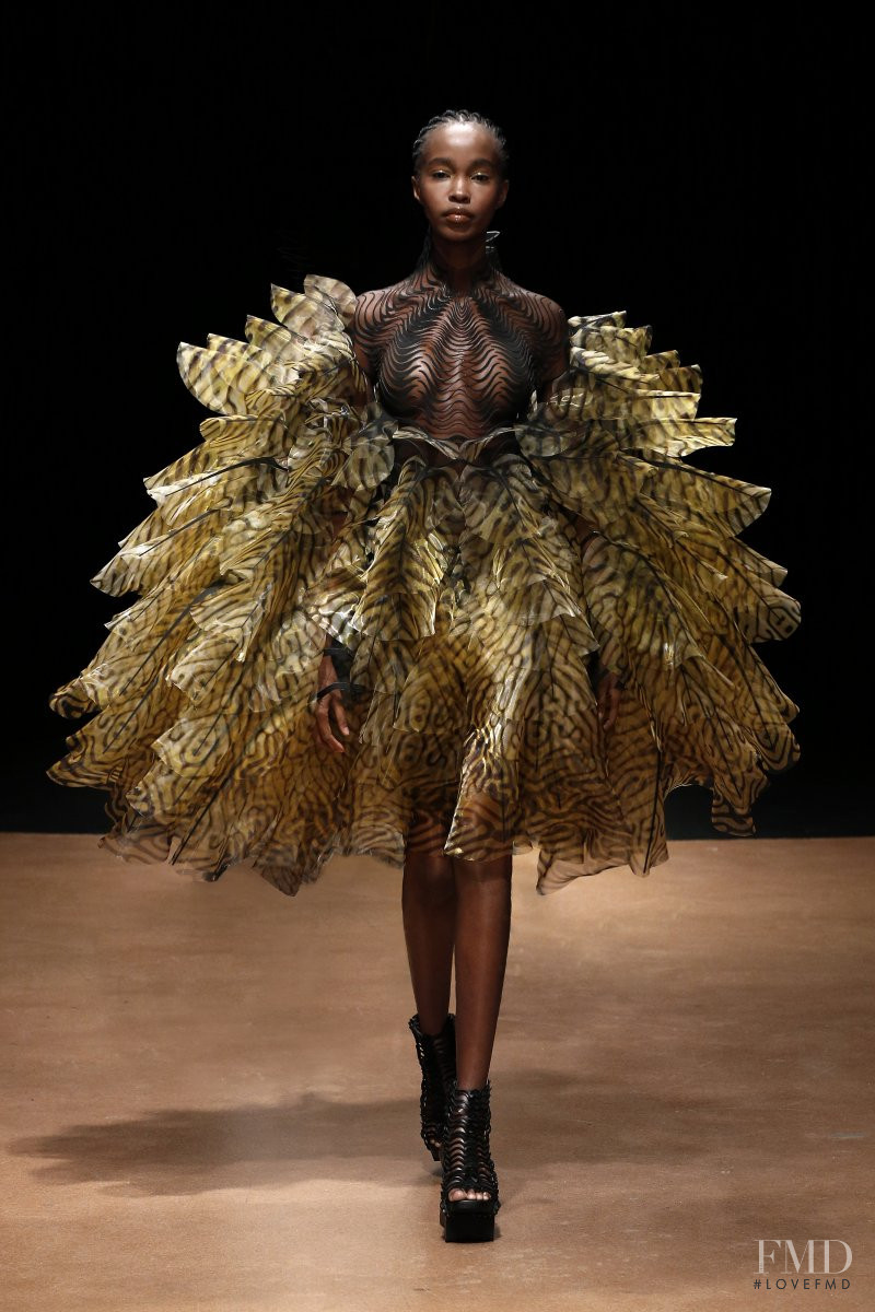 Judy Kinuthia featured in  the Iris Van Herpen fashion show for Spring/Summer 2020