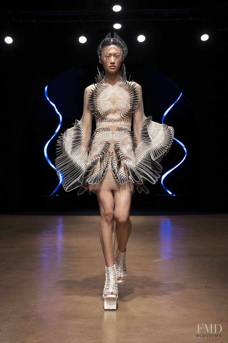 Yilan Hua featured in  the Iris Van Herpen fashion show for Spring/Summer 2020