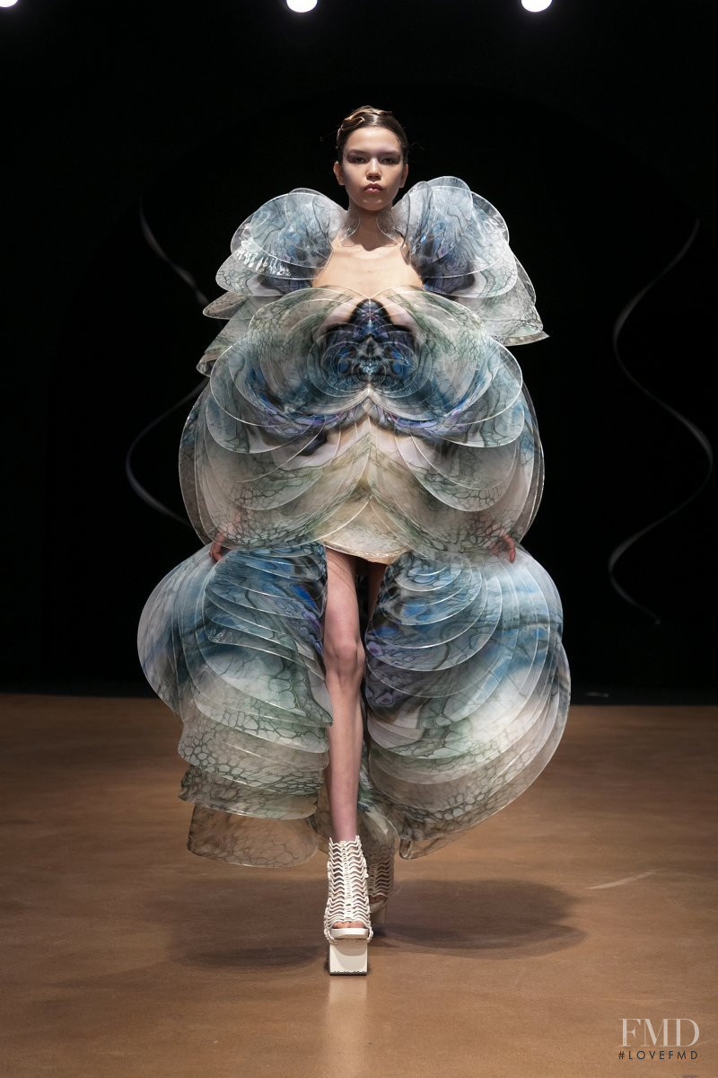 Sofia Sofochka Pletneva featured in  the Iris Van Herpen fashion show for Spring/Summer 2020