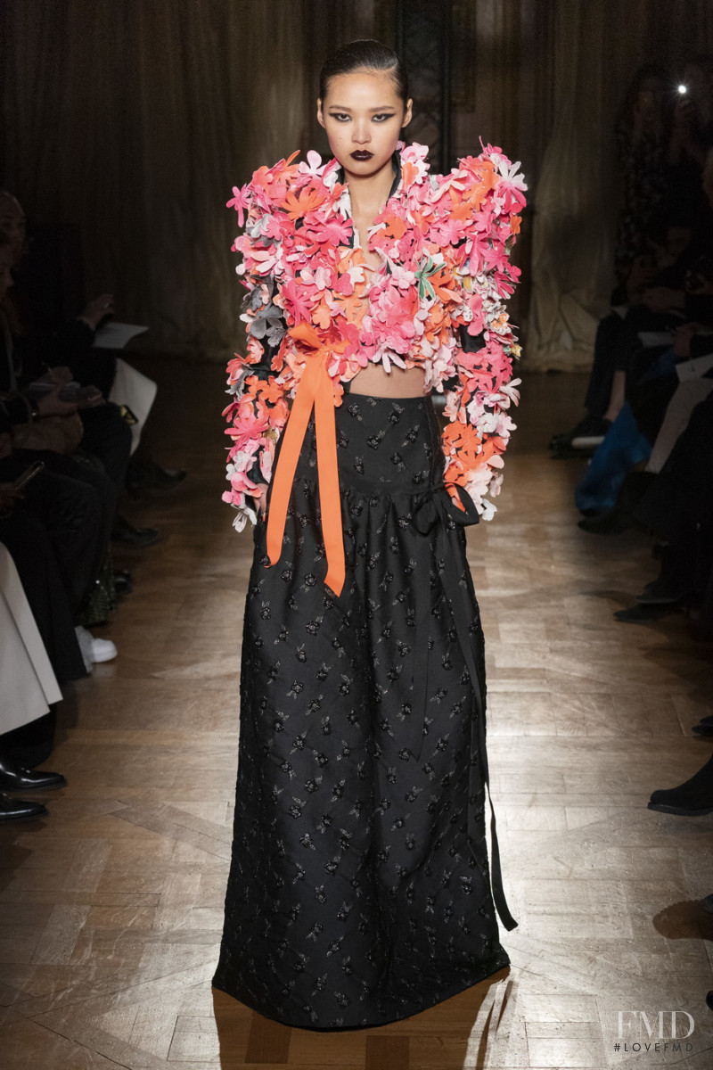 Gu Haizhu featured in  the Ronald van der Kemp fashion show for Spring/Summer 2020