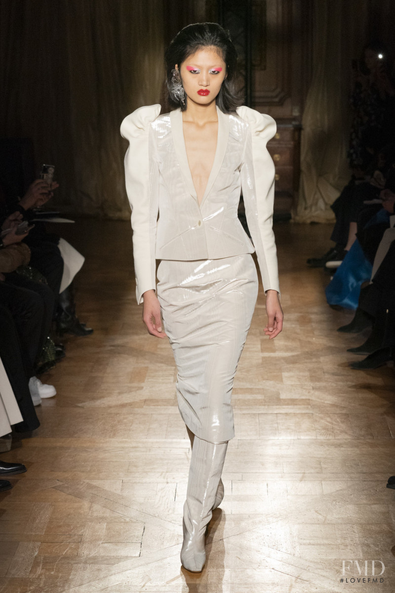 Yilan Hua featured in  the Ronald van der Kemp fashion show for Spring/Summer 2020