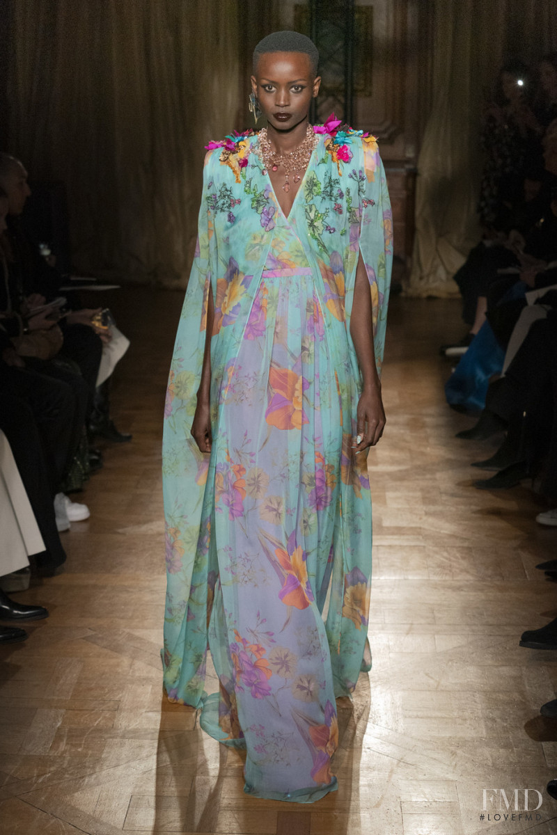 Awuoi Mach Guguei featured in  the Ronald van der Kemp fashion show for Spring/Summer 2020
