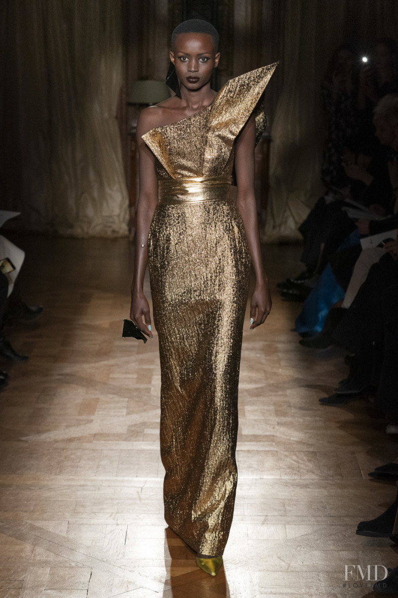 Awuoi Mach Guguei featured in  the Ronald van der Kemp fashion show for Spring/Summer 2020