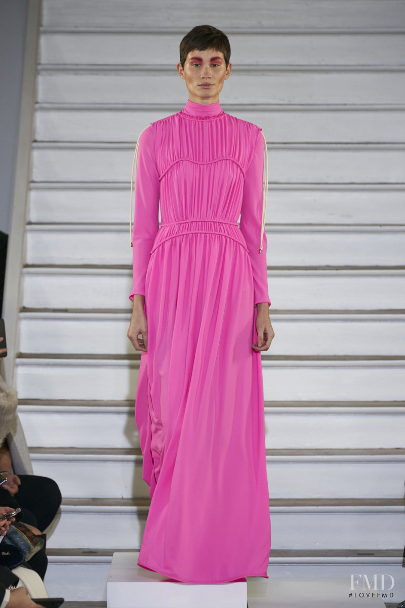 Katia Andre featured in  the Maison Rabih Kayrouz fashion show for Spring/Summer 2020