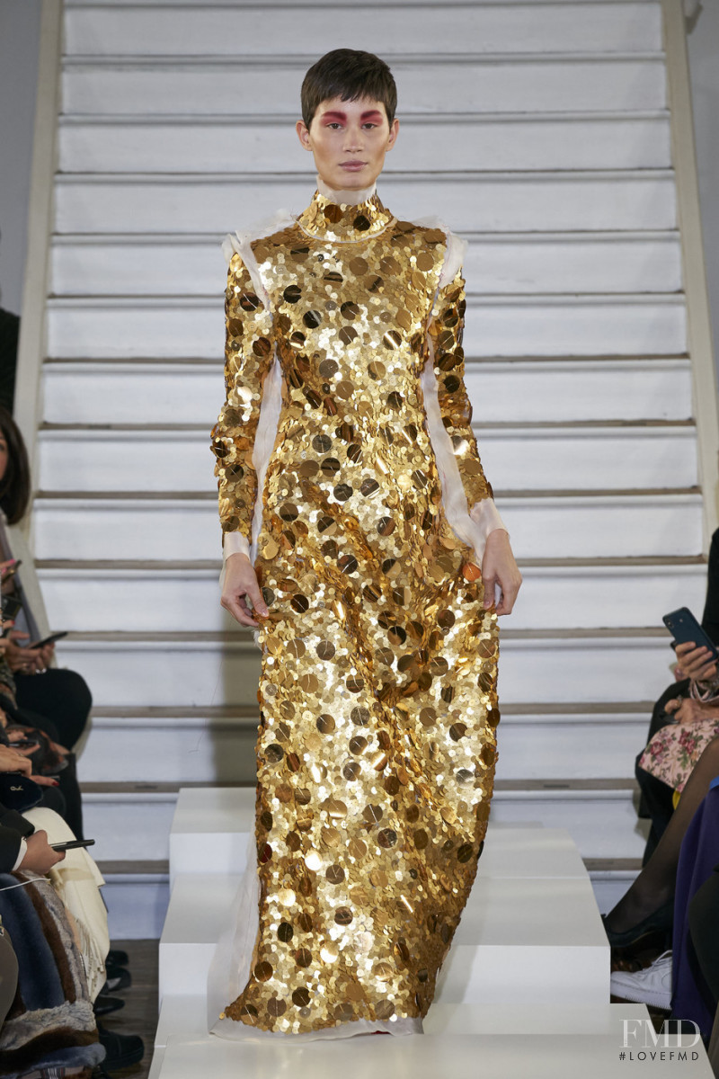 Katia Andre featured in  the Maison Rabih Kayrouz fashion show for Spring/Summer 2020