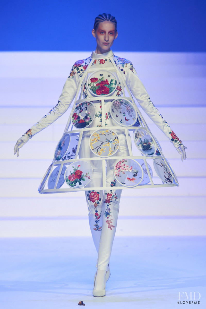 Luca Adamik featured in  the Jean Paul Gaultier Haute Couture fashion show for Spring/Summer 2020