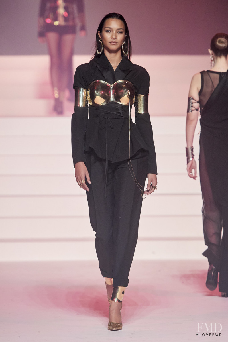 Lais Ribeiro featured in  the Jean Paul Gaultier Haute Couture fashion show for Spring/Summer 2020