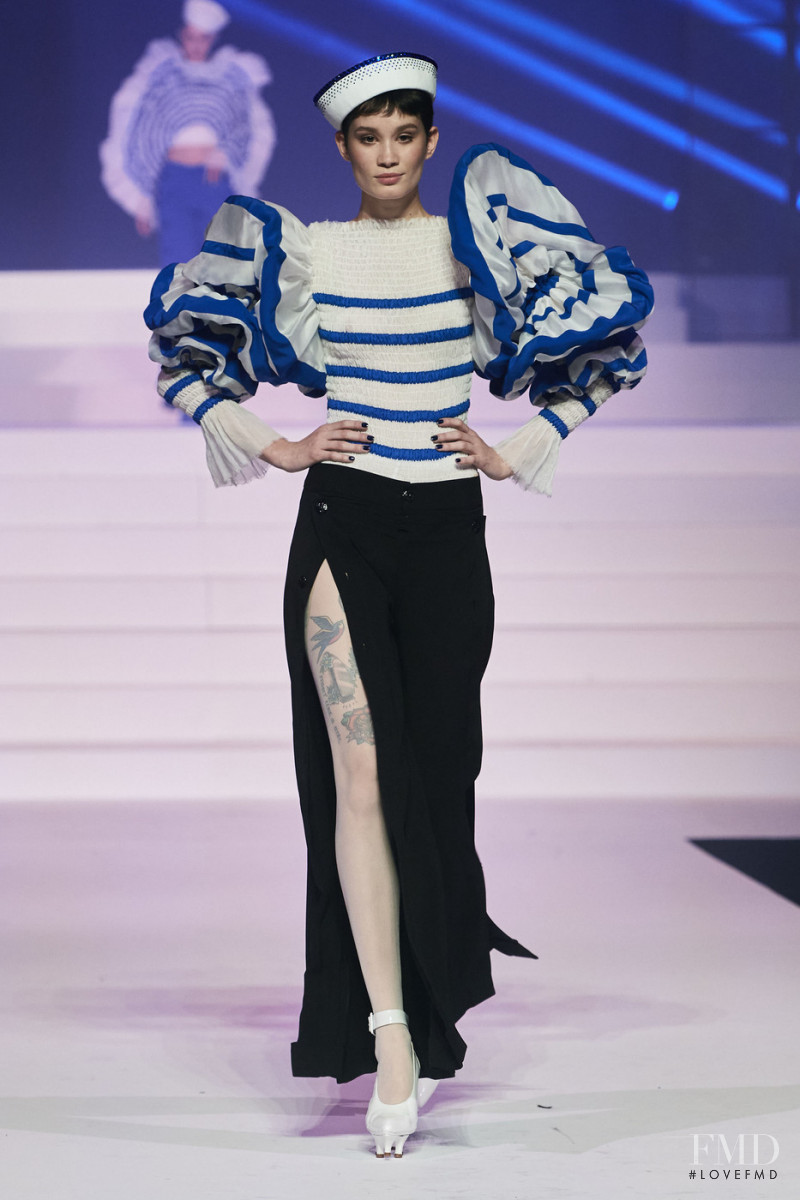 Katia Andre featured in  the Jean Paul Gaultier Haute Couture fashion show for Spring/Summer 2020