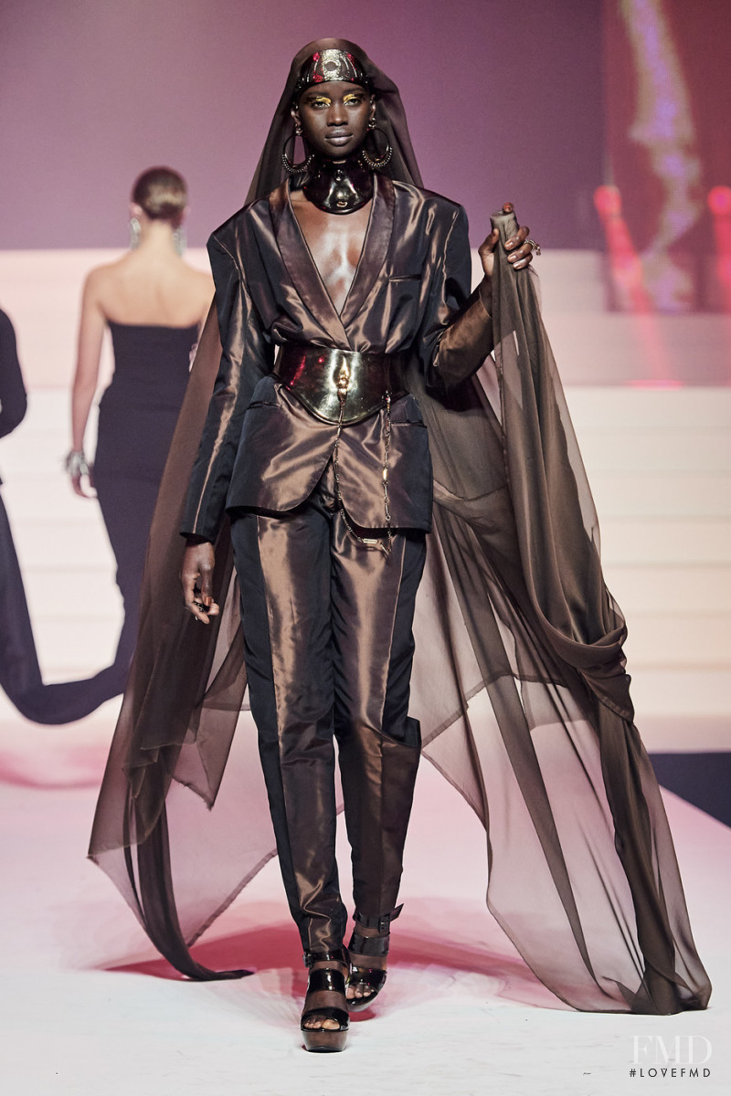 Fatou Jobe featured in  the Jean Paul Gaultier Haute Couture fashion show for Spring/Summer 2020