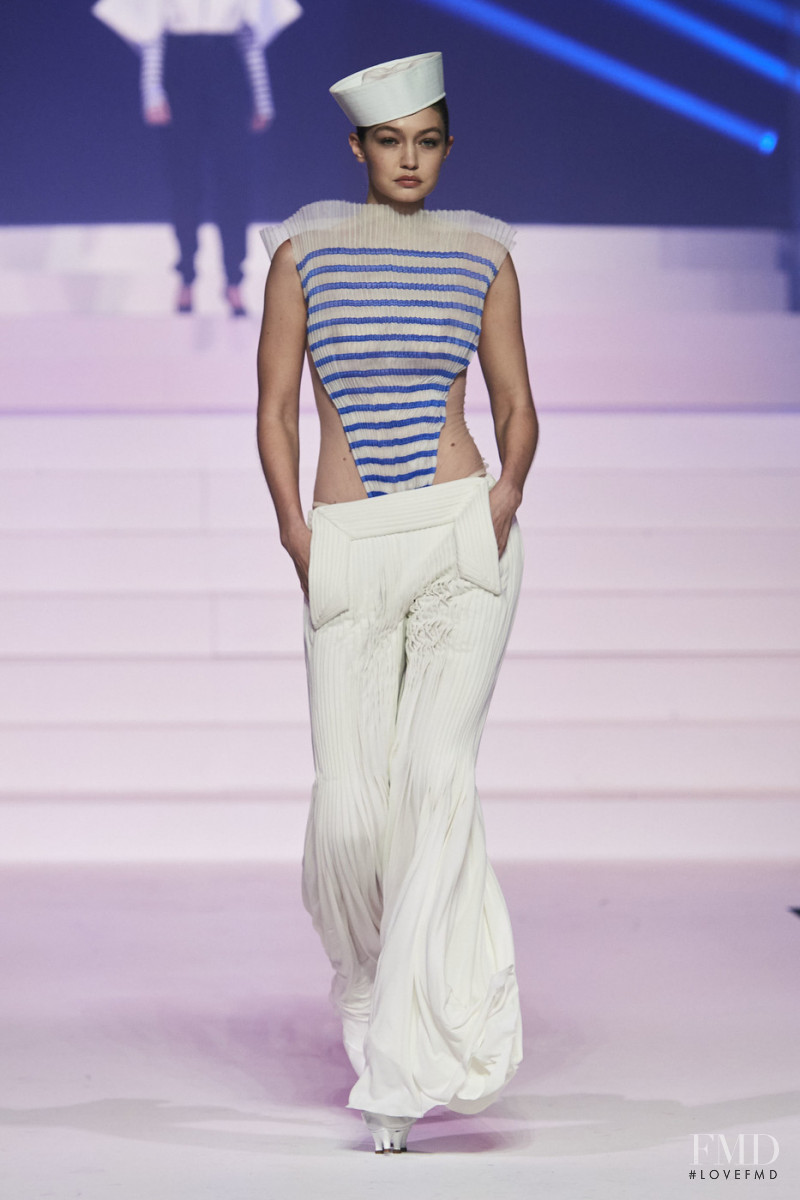 Gigi Hadid featured in  the Jean Paul Gaultier Haute Couture fashion show for Spring/Summer 2020
