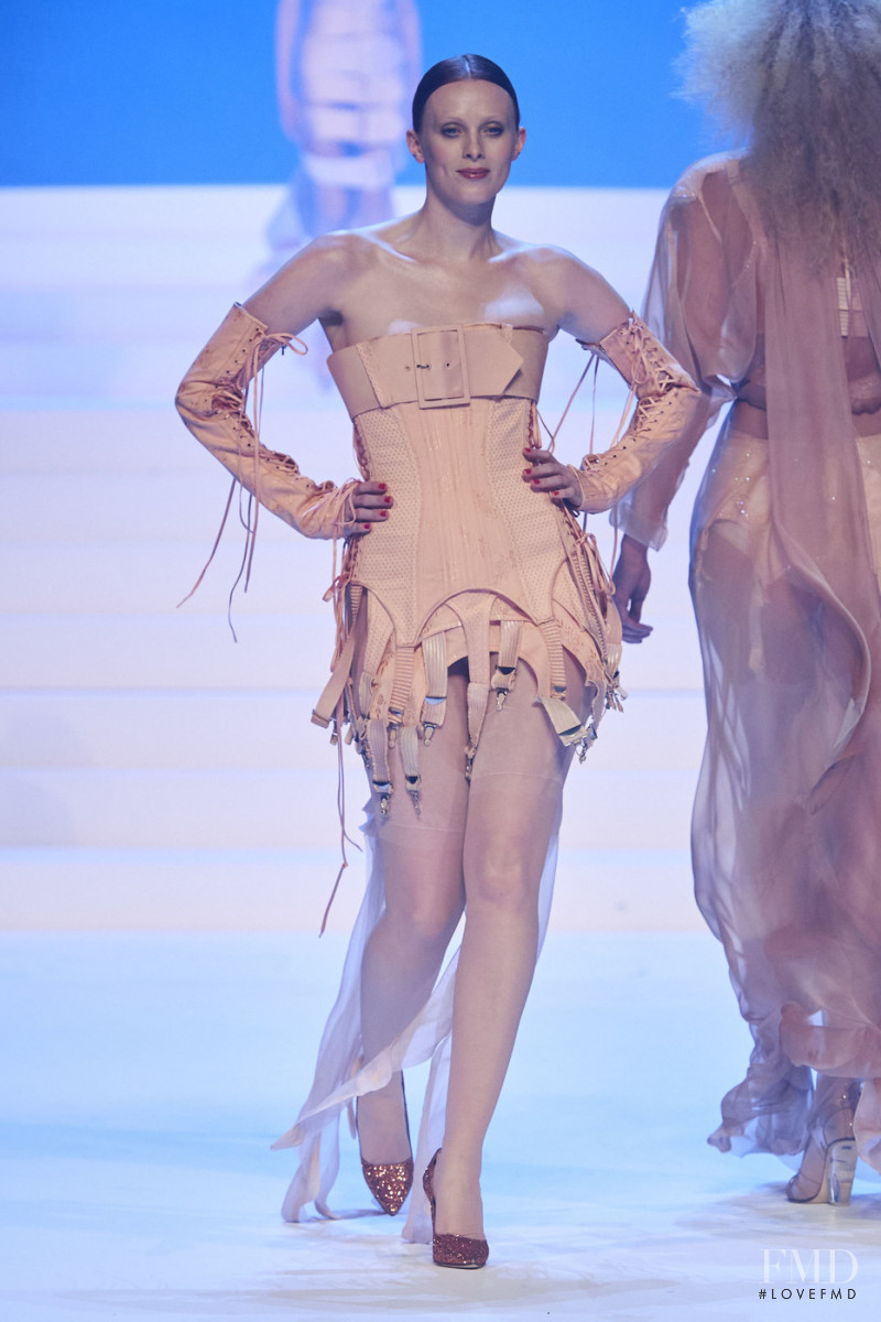 Karen Elson featured in  the Jean Paul Gaultier Haute Couture fashion show for Spring/Summer 2020
