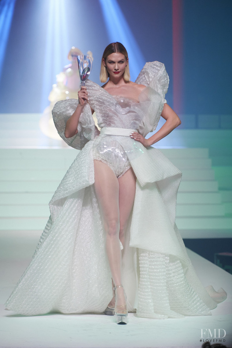 Karlie Kloss featured in  the Jean Paul Gaultier Haute Couture fashion show for Spring/Summer 2020