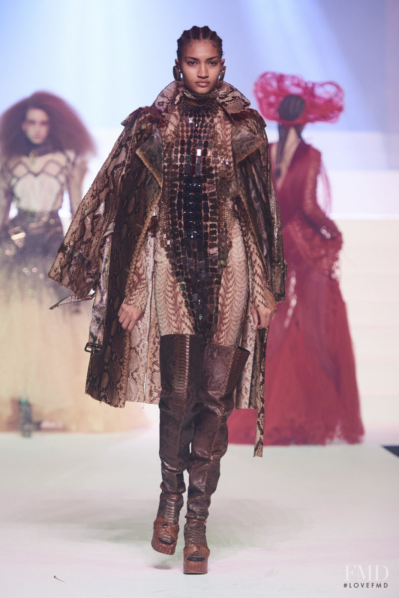 Anyelina Rosa featured in  the Jean Paul Gaultier Haute Couture fashion show for Spring/Summer 2020