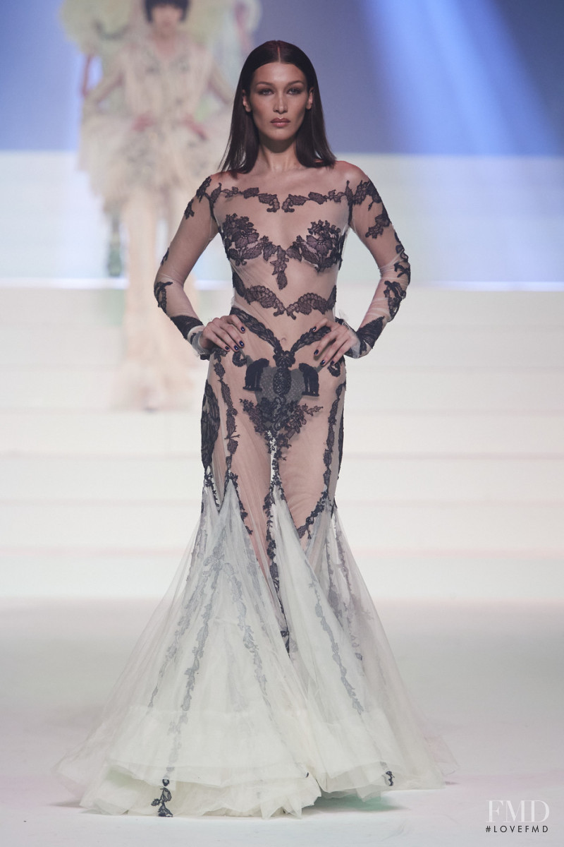 Bella Hadid featured in  the Jean Paul Gaultier Haute Couture fashion show for Spring/Summer 2020