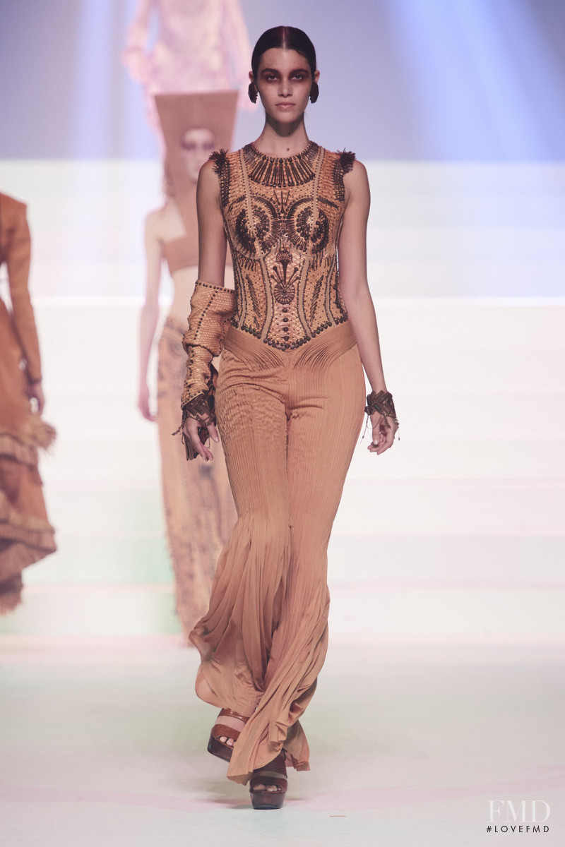 Pauline Hoarau featured in  the Jean Paul Gaultier Haute Couture fashion show for Spring/Summer 2020