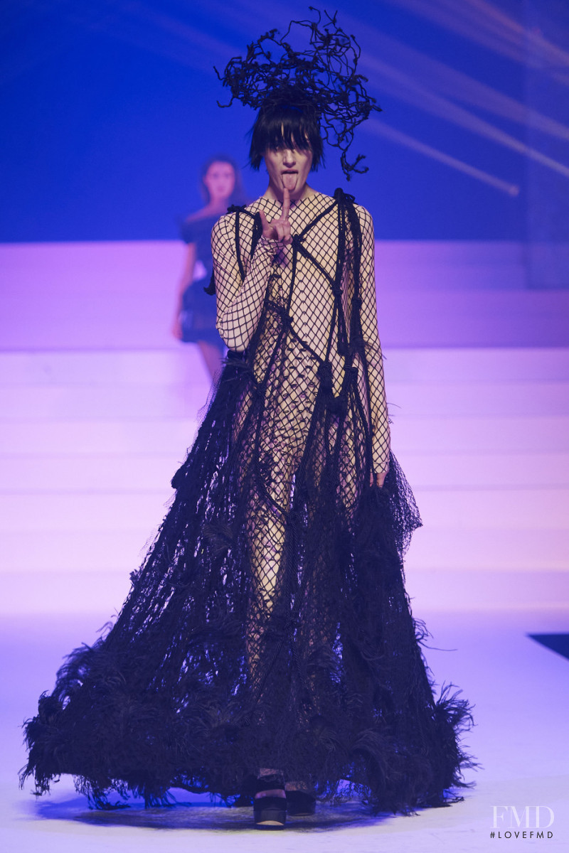 Sam Rollinson featured in  the Jean Paul Gaultier Haute Couture fashion show for Spring/Summer 2020