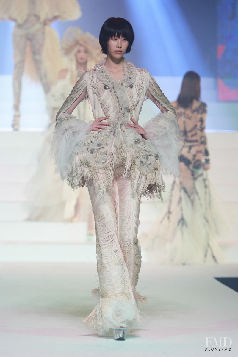 J Moon featured in  the Jean Paul Gaultier Haute Couture fashion show for Spring/Summer 2020