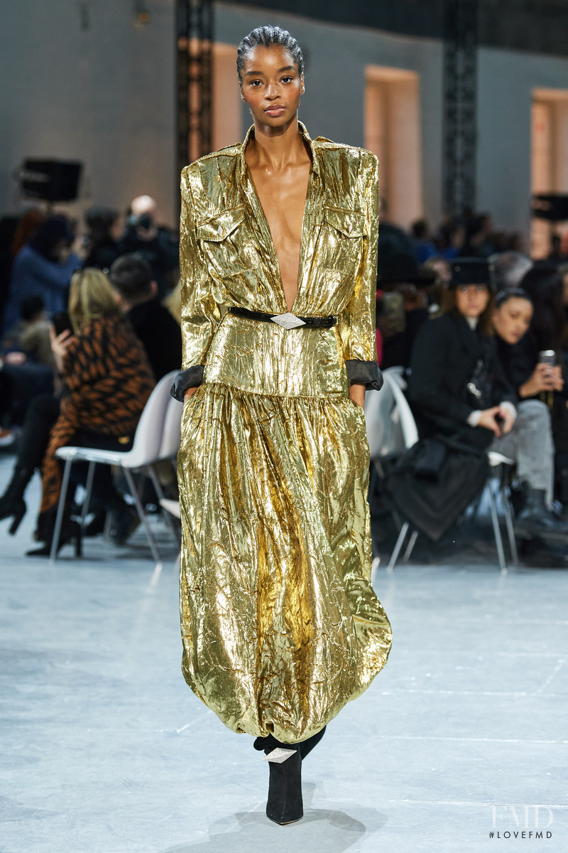 Kyla Ramsey featured in  the Alexandre Vauthier fashion show for Spring/Summer 2020