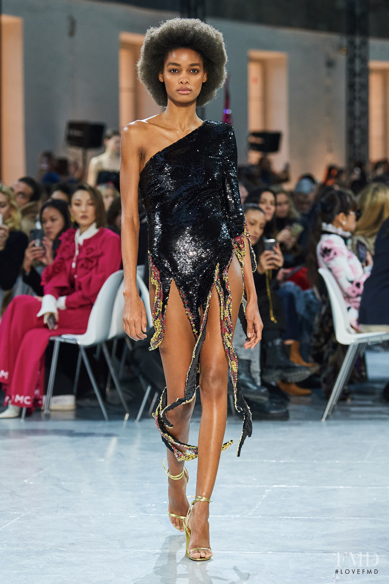 Blesnya Minher featured in  the Alexandre Vauthier fashion show for Spring/Summer 2020