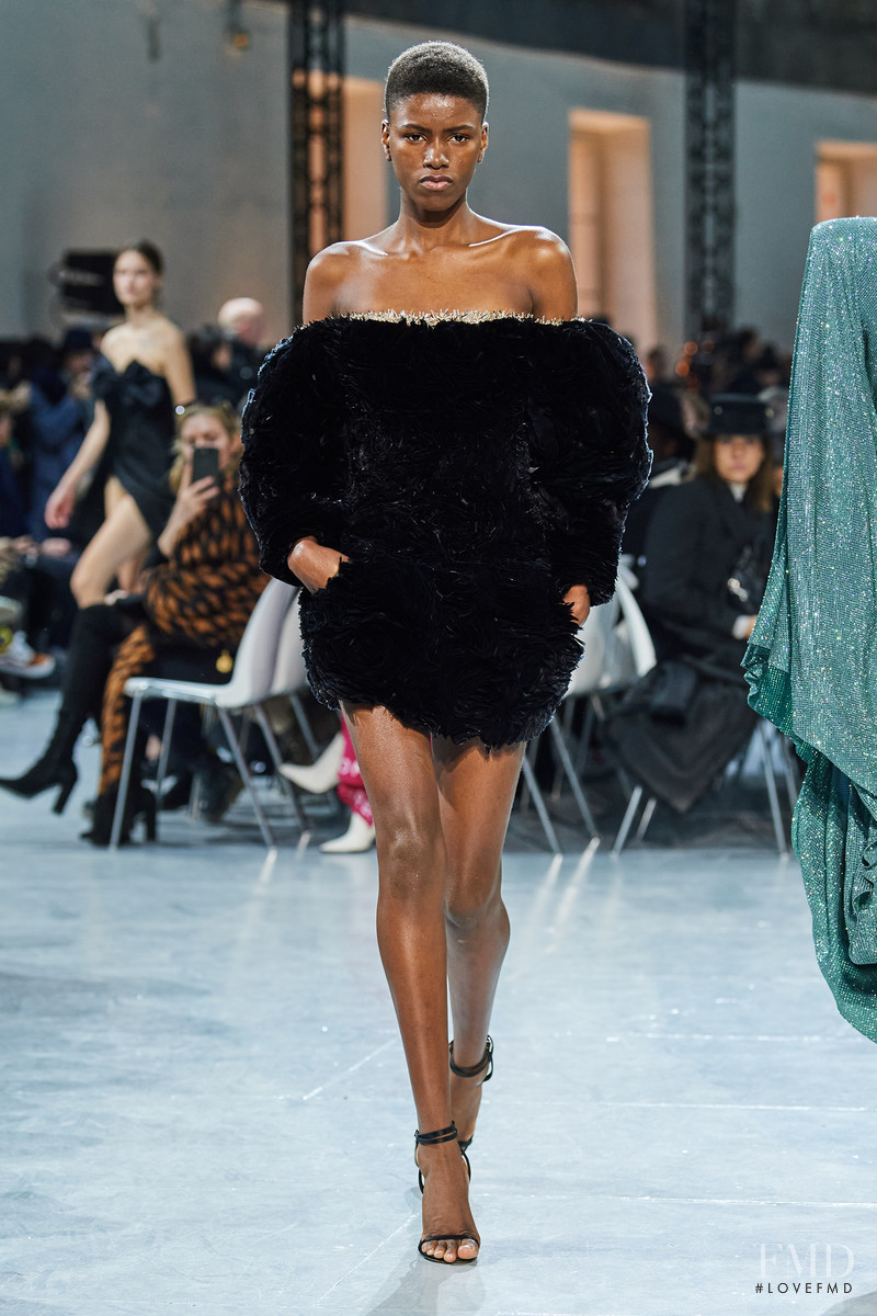 Yorgelis Marte featured in  the Alexandre Vauthier fashion show for Spring/Summer 2020
