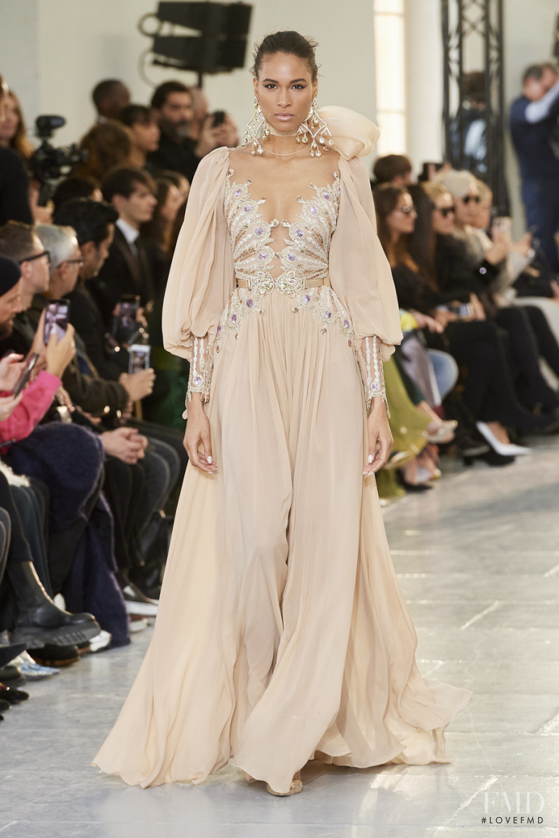 Cindy Bruna featured in  the Elie Saab Couture fashion show for Spring/Summer 2020