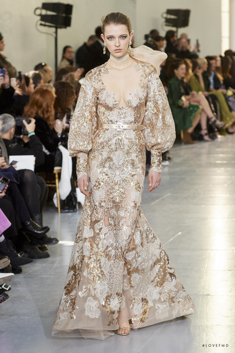 Merel Zoet featured in  the Elie Saab Couture fashion show for Spring/Summer 2020