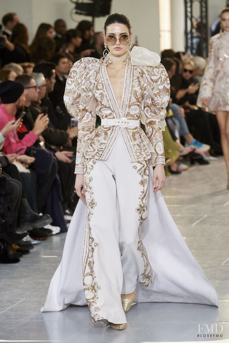 Tatia Akhalaia featured in  the Elie Saab Couture fashion show for Spring/Summer 2020