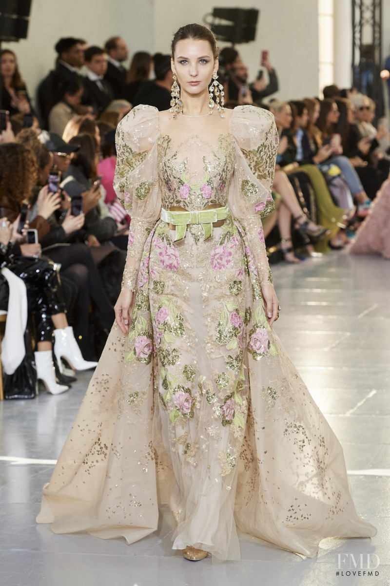 Alina Brychko featured in  the Elie Saab Couture fashion show for Spring/Summer 2020