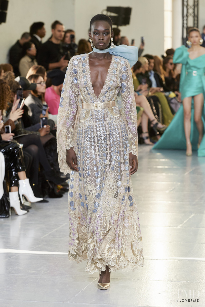 Sabah Koj featured in  the Elie Saab Couture fashion show for Spring/Summer 2020