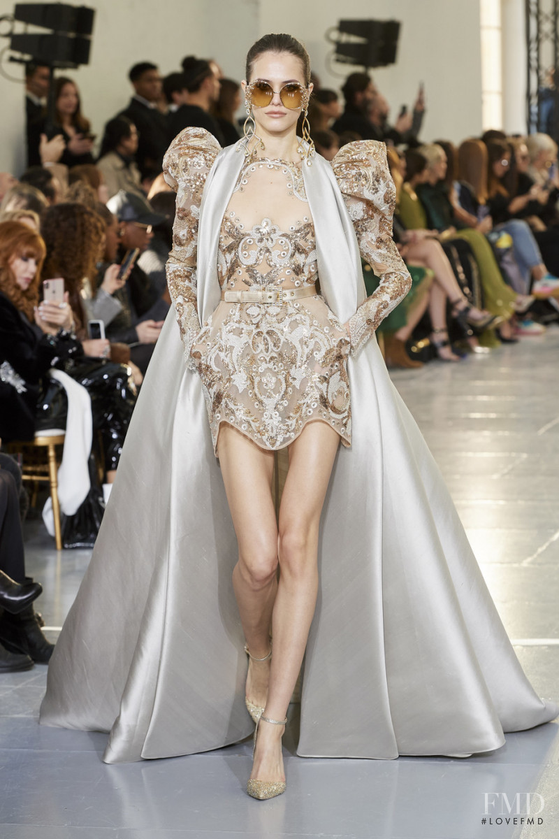 Darya Kostenich featured in  the Elie Saab Couture fashion show for Spring/Summer 2020