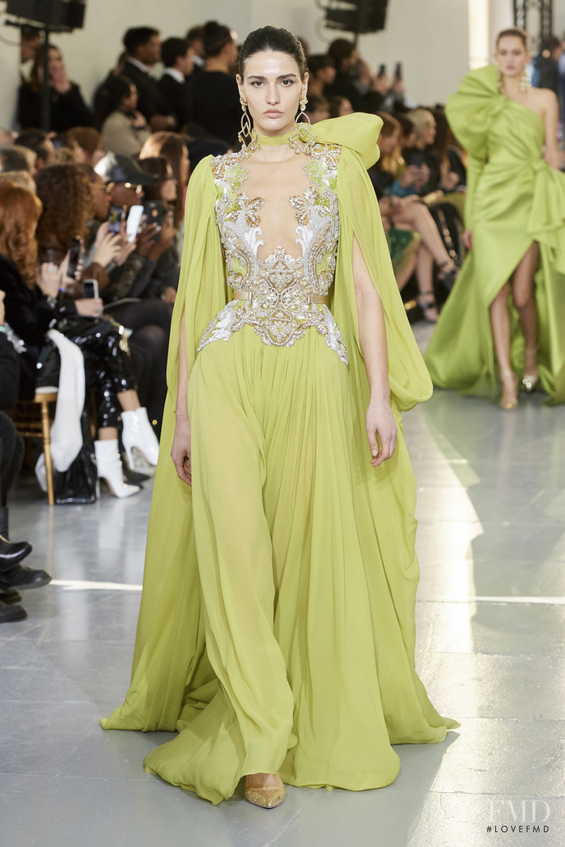 Tatia Akhalaia featured in  the Elie Saab Couture fashion show for Spring/Summer 2020