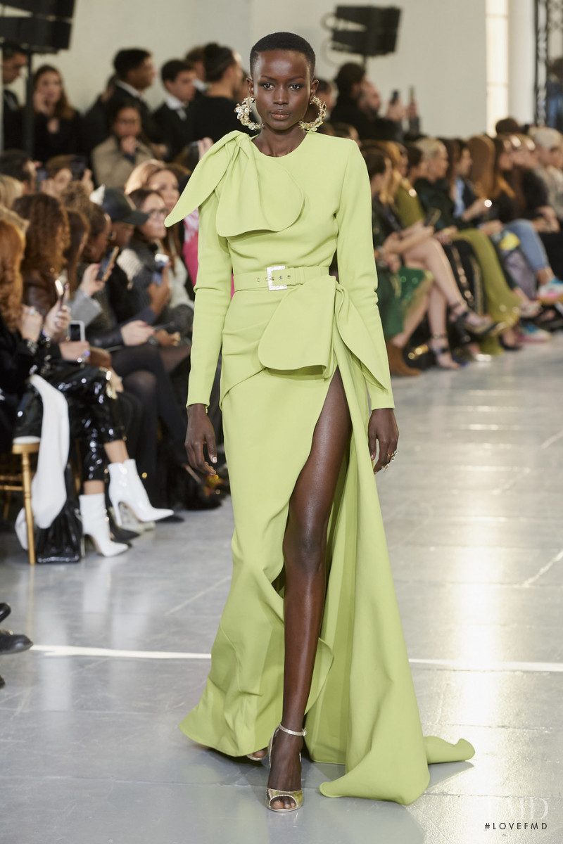 Awuoi Mach Guguei featured in  the Elie Saab Couture fashion show for Spring/Summer 2020