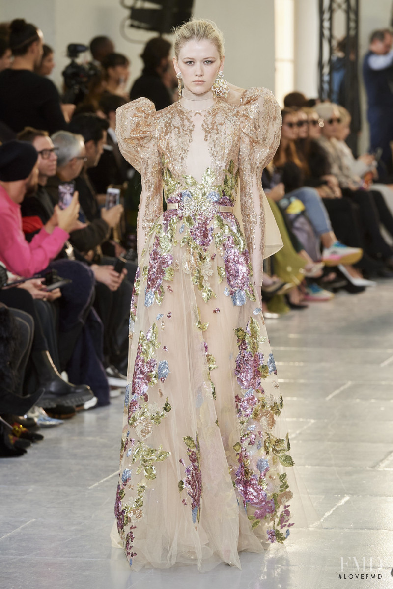 Merry Mae  Tolle featured in  the Elie Saab Couture fashion show for Spring/Summer 2020