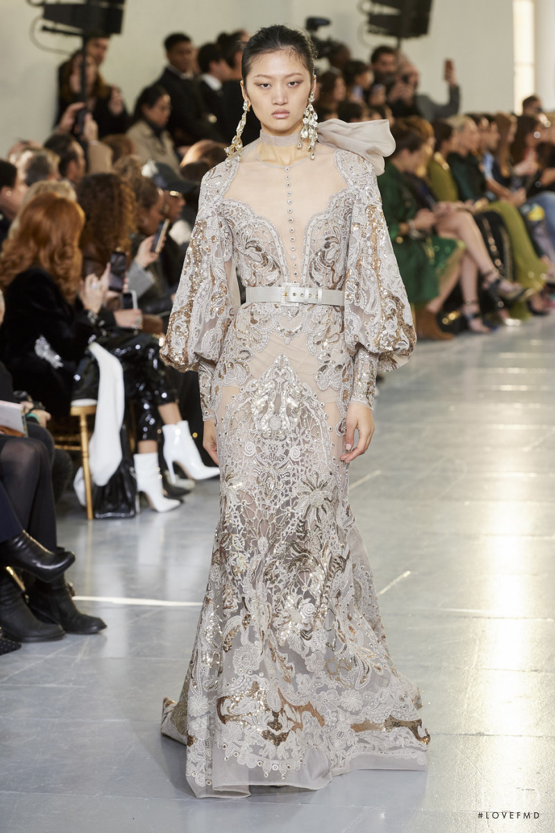 Yilan Hua featured in  the Elie Saab Couture fashion show for Spring/Summer 2020