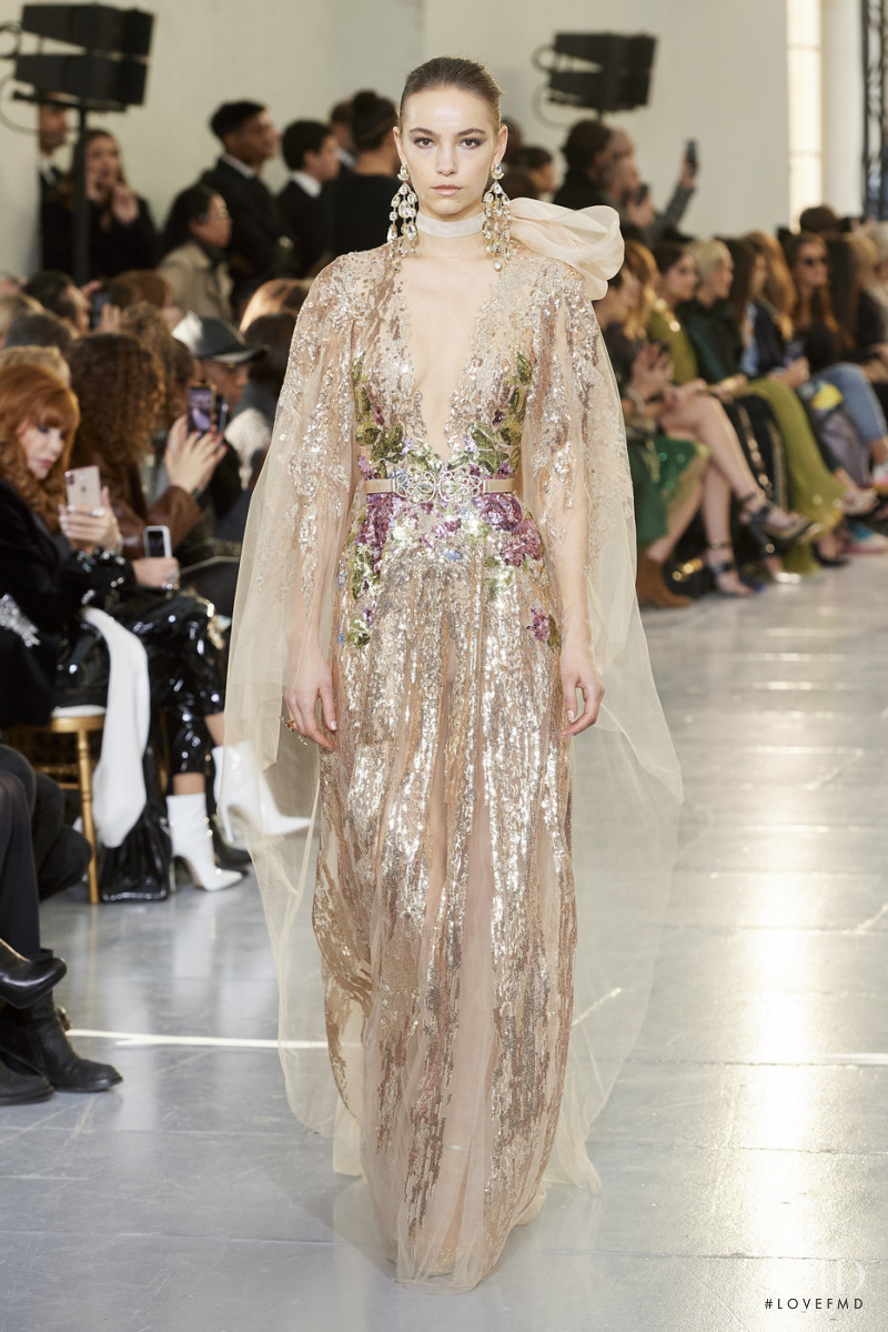 Josephine Adam featured in  the Elie Saab Couture fashion show for Spring/Summer 2020