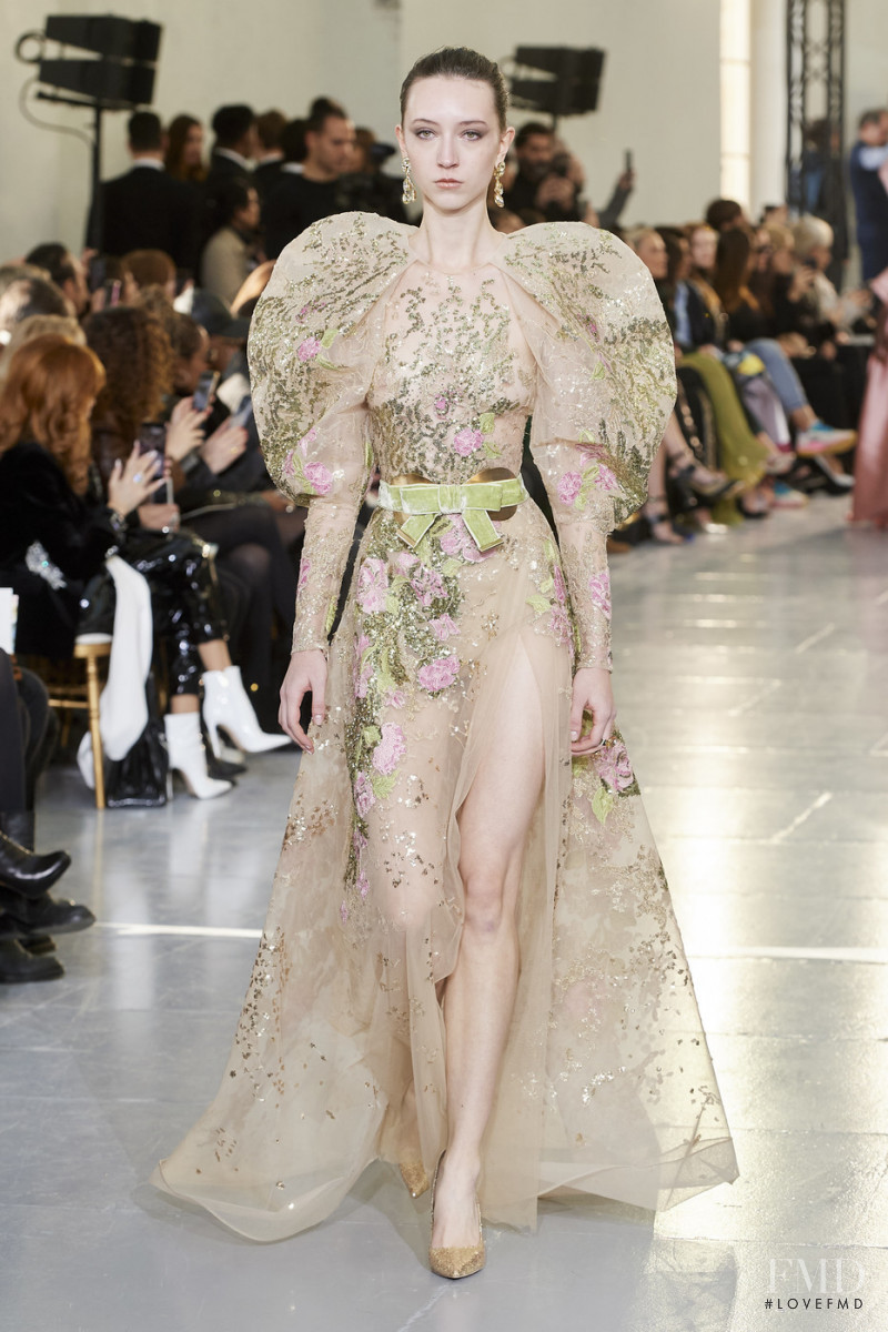 Antonie Steflova featured in  the Elie Saab Couture fashion show for Spring/Summer 2020
