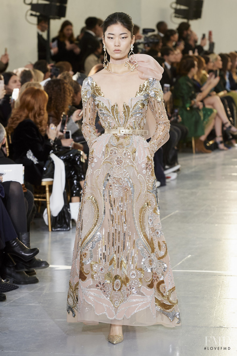 Cao Ya Xin featured in  the Elie Saab Couture fashion show for Spring/Summer 2020