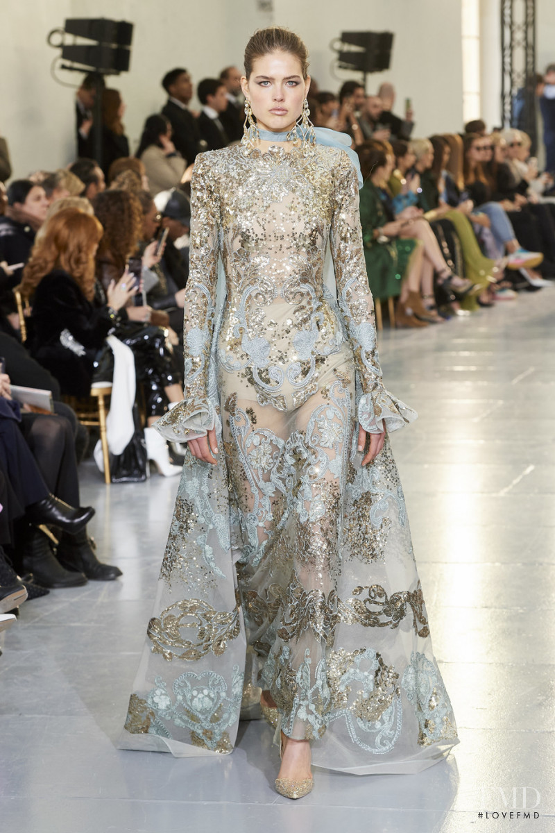 Olivia Weile Ottosen featured in  the Elie Saab Couture fashion show for Spring/Summer 2020