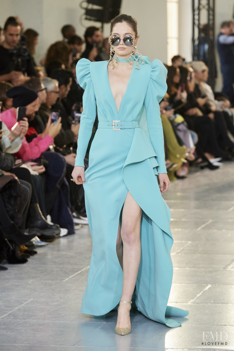 Vika Ihnatenko featured in  the Elie Saab Couture fashion show for Spring/Summer 2020