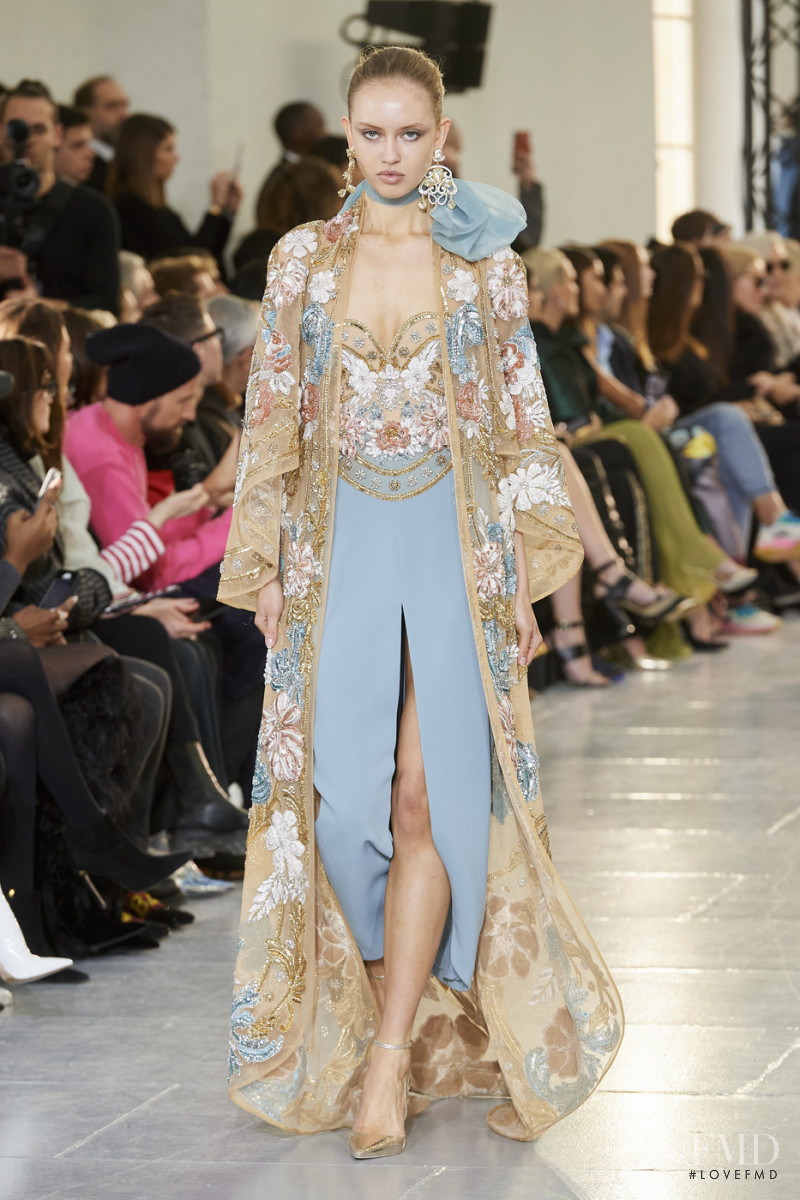 Lulu Reynolds featured in  the Elie Saab Couture fashion show for Spring/Summer 2020