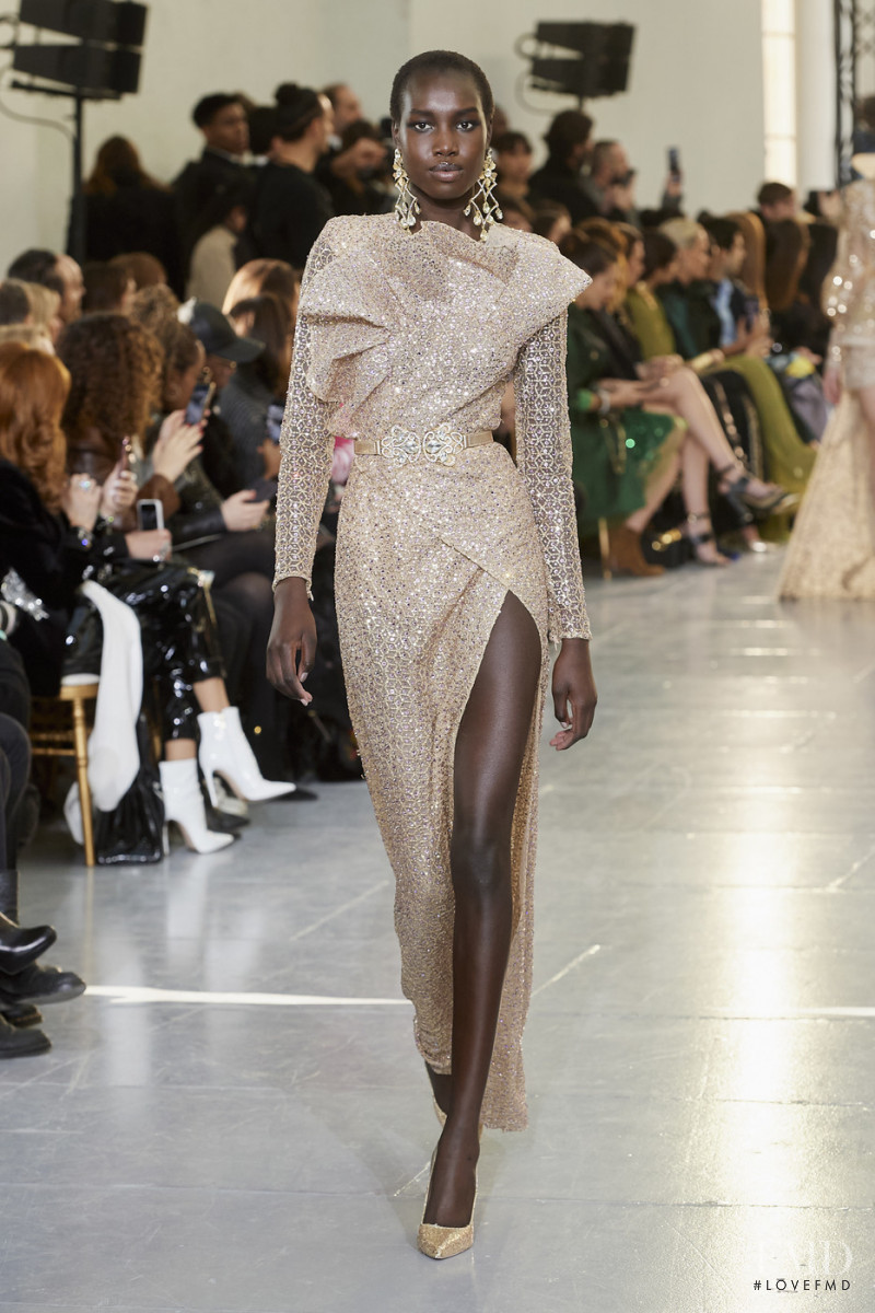 Nya Gatbel featured in  the Elie Saab Couture fashion show for Spring/Summer 2020