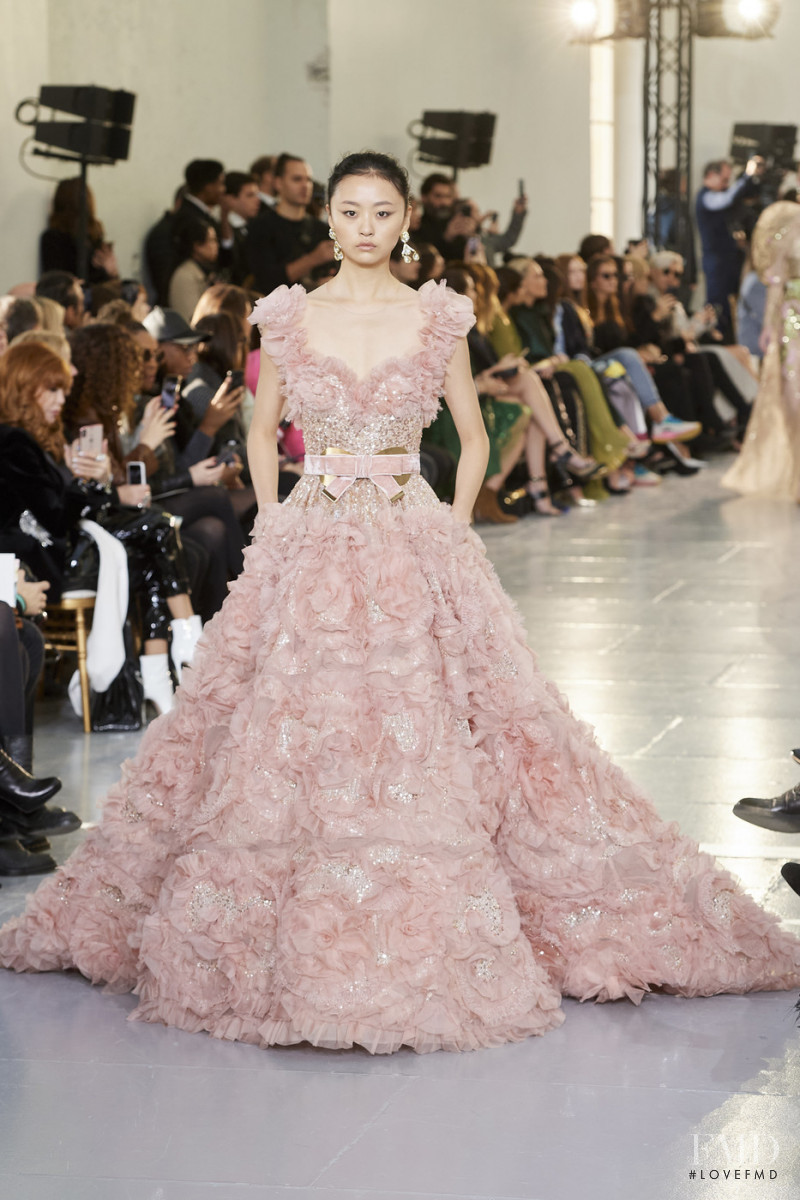 Xu Jing featured in  the Elie Saab Couture fashion show for Spring/Summer 2020