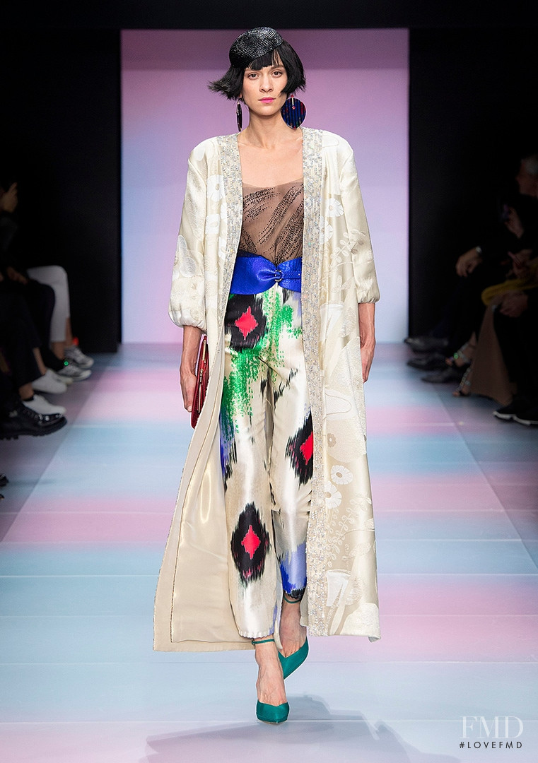 Vaiora Cob Strogonova featured in  the Armani Prive fashion show for Spring/Summer 2020